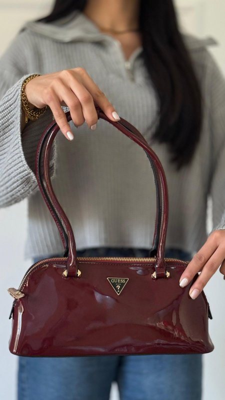 GUESS — tailored flap handbag