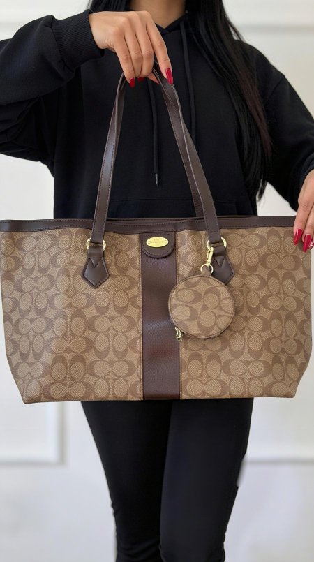 COACH — refined tote