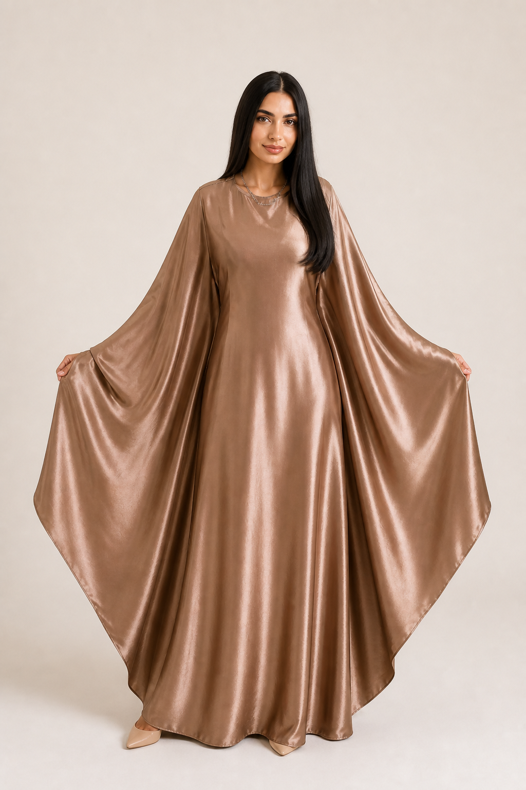שמלת סאטן דגם לינה · ORA STYLE — איכות נבחרת · משלוח לכל הארץ