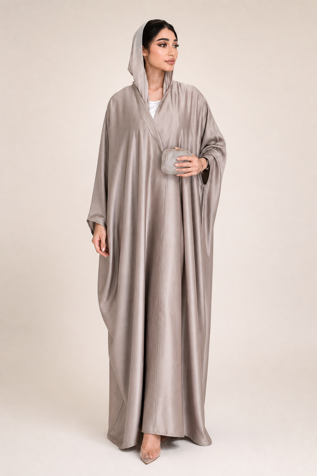 גלימת סאטן דגם סוהא · ORA STYLE — איכות נבחרת · משלוח לכל הארץ